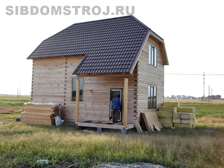 Построить дом из бруса под ключ недорого в Новосибирске.
